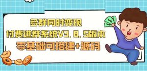 市面卖1288的最新多群同时变现付费进群系统V3.8.5版本(零基础可搭建+源码)_乐帮资源库