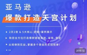 亚马逊爆款打造天宫计划，5大核心逻辑+案例展示，助你全方位打造爆款链接高效、省钱、稳定_乐帮资源库