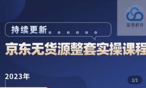 蓝七·2023京东店群整套实操视频教程,京东无货源整套操作流程大总结,减少信息差,有效做店发展_乐帮资源库