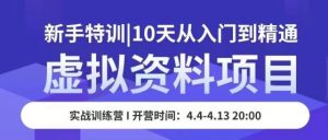 虚拟资料项目新手特训,10天从入门到精通,保姆级实操教学_乐帮资源库
