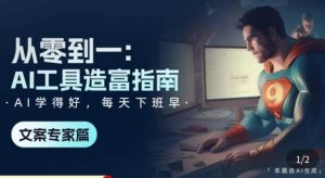 从零到一:AI工具造富指南(文案专家篇)学会使用主流AI工具,方法和心法的融合_乐帮资源库