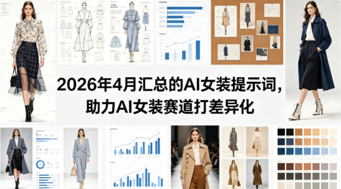 2026年4月汇总的AI女装提示词,助力AI女装赛道打差异化_乐帮资源库