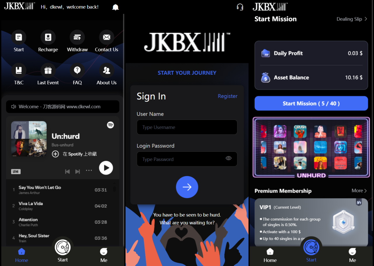 -09-11JKBX海外音乐抢单系统源码 Thinkphp框架 附教程_乐帮资源库